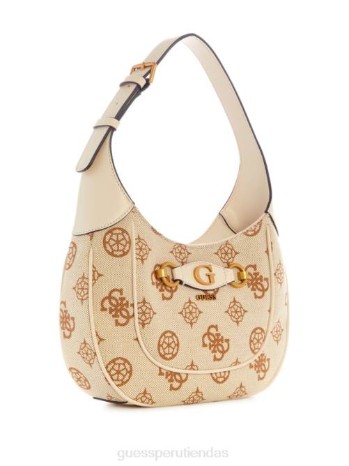 GUESS bolso hobo izzy con logo mujer 0P8X3025 logotipo de bellini bolsas