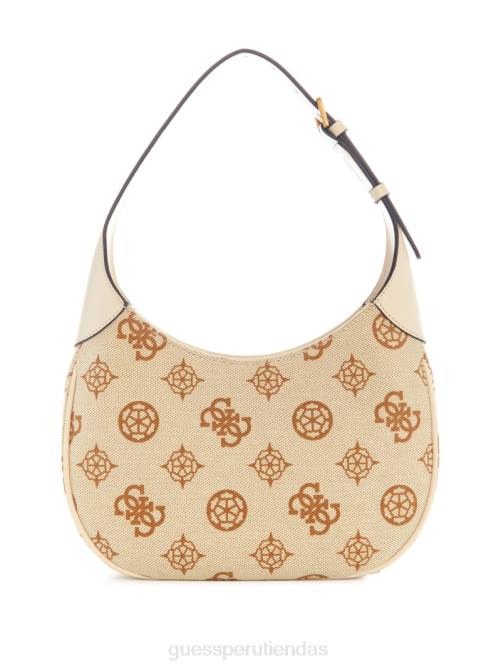 GUESS bolso hobo izzy con logo mujer 0P8X3025 logotipo de bellini bolsas