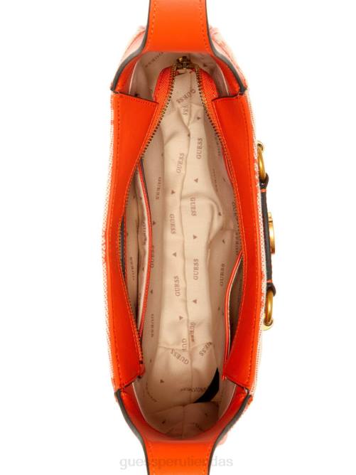 GUESS bolso hobo izzy con logo mujer 0P8X3066 naranja/naranja brillante bolsas