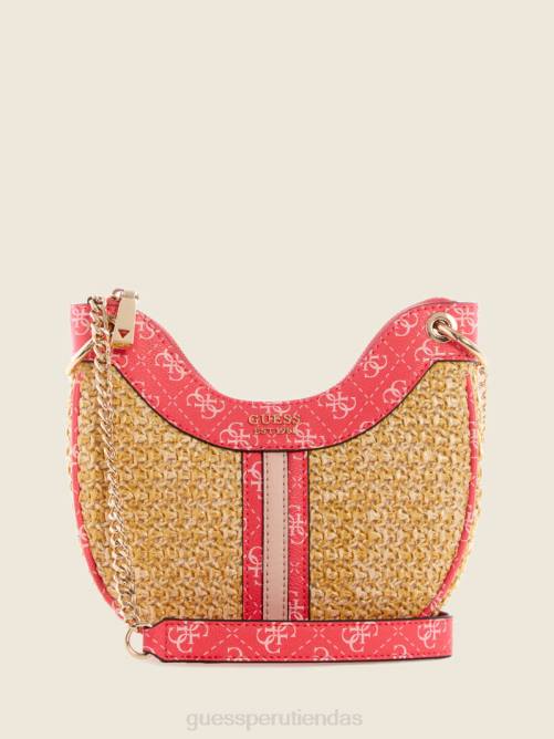 GUESS bolso hobo mini kasinta de rafia mujer 0P8X2996 lavado de cali bolsas