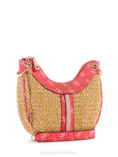 GUESS bolso hobo mini kasinta de rafia mujer 0P8X2996 lavado de cali bolsas