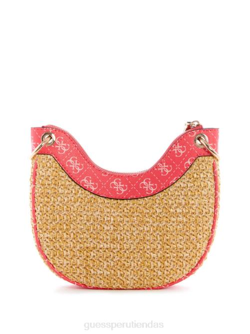 GUESS bolso hobo mini kasinta de rafia mujer 0P8X2996 lavado de cali bolsas