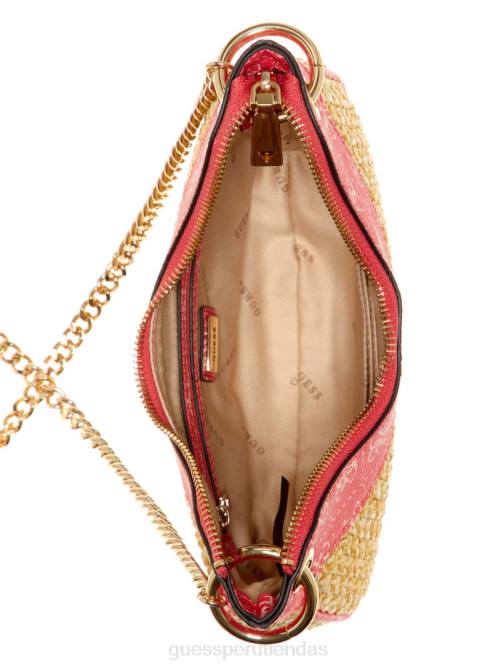 GUESS bolso hobo mini kasinta de rafia mujer 0P8X2996 lavado de cali bolsas