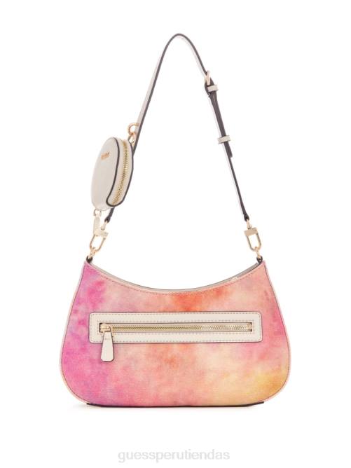 GUESS bolso de hombro con diseño de panda y graffiti mujer 0P8X3050 lavado de portland bolsas