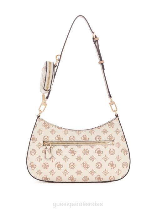GUESS bolso de hombro con diseño de panda y graffiti mujer 0P8X3055 lavado del cargador bolsas