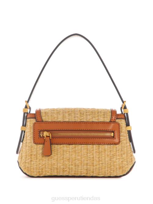 GUESS bolso de hombro desideria mini de paja mujer 0P8X3065 azul/náutico wah bolsas