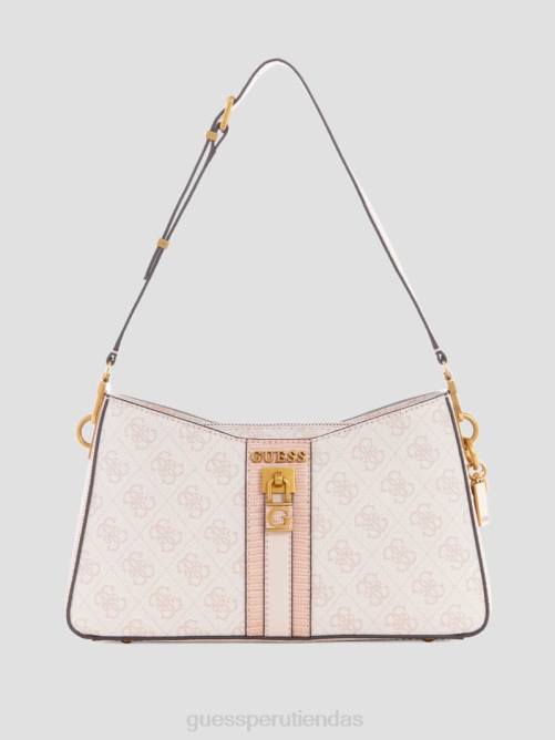 GUESS bolso de hombro elite con logo ginevra mujer 0P8X3006 logotipo de rubor bolsas