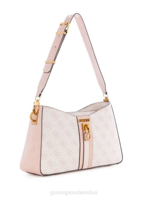 GUESS bolso de hombro elite con logo ginevra mujer 0P8X3006 logotipo de rubor bolsas