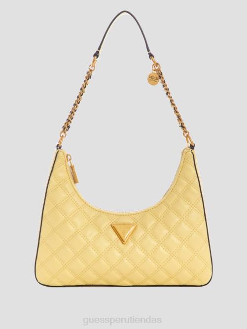 GUESS bolso de hombro giully con cierre superior mujer 0P8X3057 amarillo bolsas