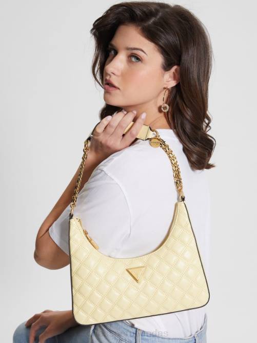 GUESS bolso de hombro giully con cierre superior mujer 0P8X3057 amarillo bolsas