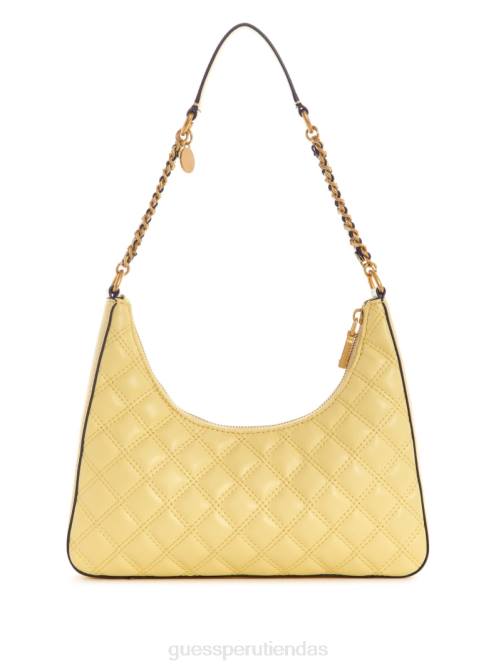 GUESS bolso de hombro giully con cierre superior mujer 0P8X3057 amarillo bolsas