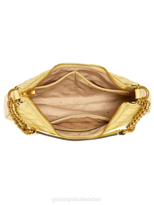 GUESS bolso de hombro giully con cierre superior mujer 0P8X3057 amarillo bolsas