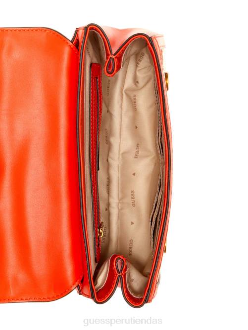 GUESS bolso de hombro katey con solapa mujer 0P8X2995 natural/llama bolsas