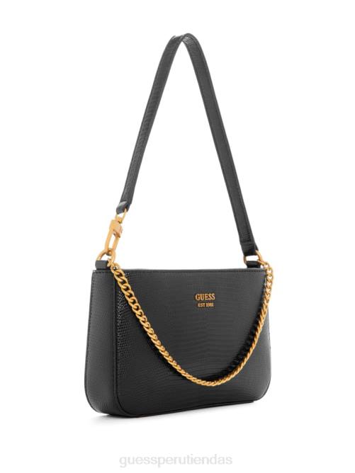 GUESS bolso de hombro katey mini con diseño de lagarto mujer 0P8X3013 estampado floral negro bolsas