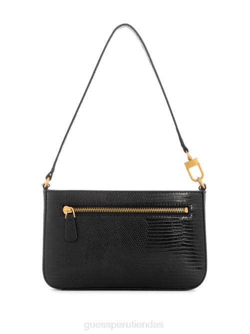 GUESS bolso de hombro katey mini con diseño de lagarto mujer 0P8X3013 estampado floral negro bolsas