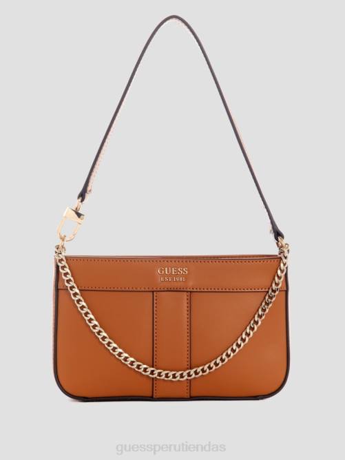 GUESS bolso de hombro katey mini mujer 0P8X3029 coñac bolsas