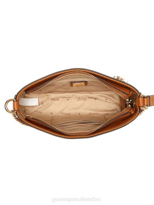 GUESS bolso de hombro katey mini mujer 0P8X3029 coñac bolsas
