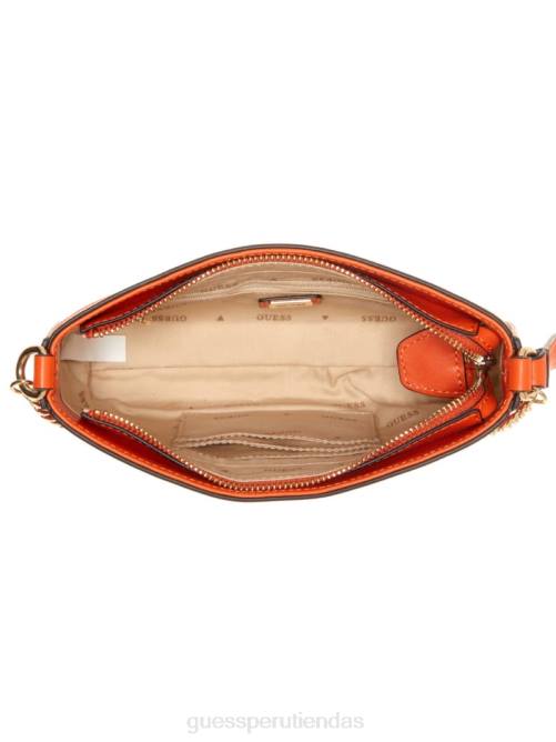 GUESS bolso de hombro katey mini mujer 0P8X3056 naranja bolsas