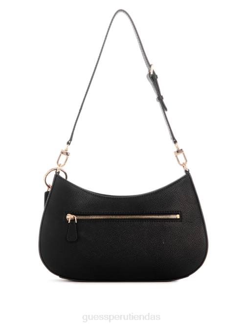 GUESS bolso de hombro noelle mujer 0P8X3016 estampado floral negro bolsas