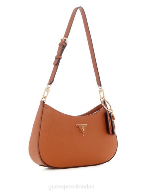 GUESS bolso de hombro noelle mujer 0P8X3051 coñac ligero bolsas