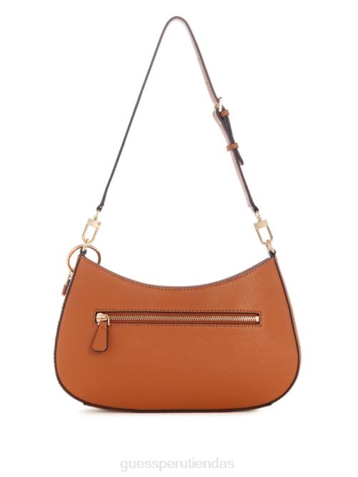 GUESS bolso de hombro noelle mujer 0P8X3051 coñac ligero bolsas