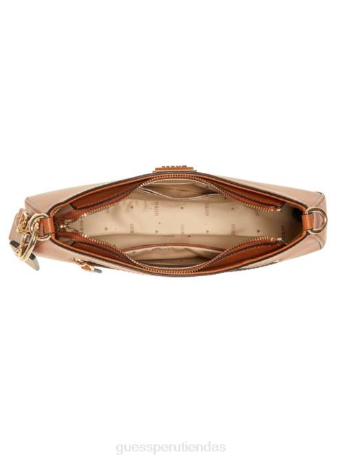 GUESS bolso de hombro noelle mujer 0P8X3051 coñac ligero bolsas