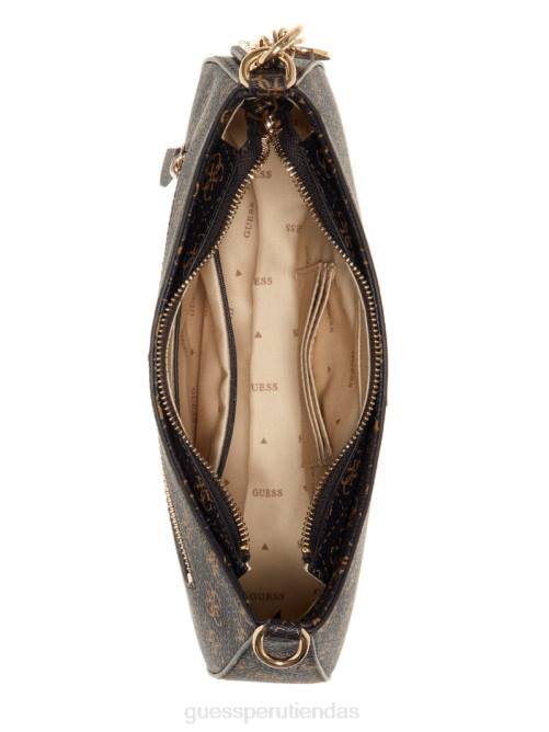 GUESS bolso de hombro noelle quattro g mujer 0P8X3061 marrón múltiple bolsas