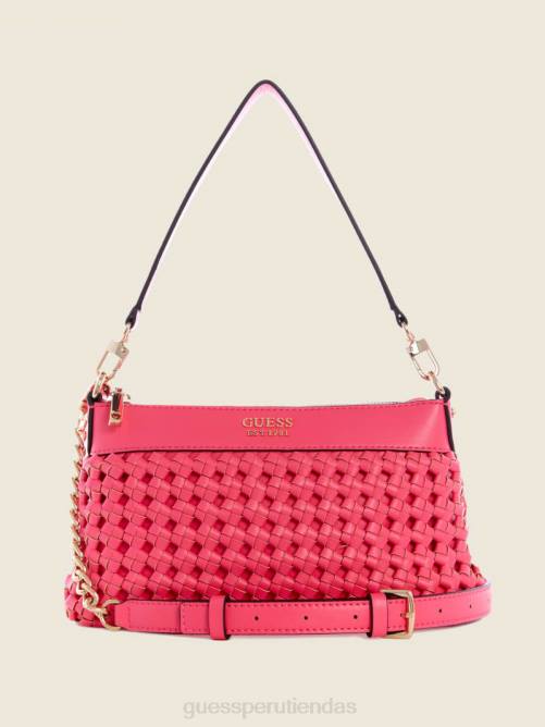 GUESS bolso de hombro sicilia con cremallera superior mujer 0P8X3063 Rosa brillante bolsas