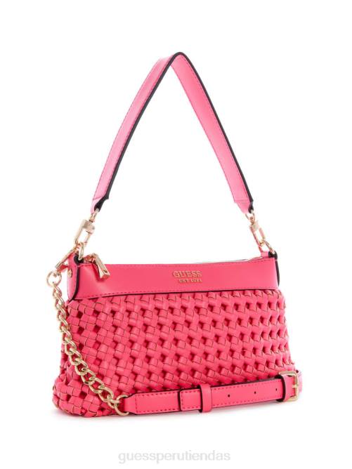 GUESS bolso de hombro sicilia con cremallera superior mujer 0P8X3063 Rosa brillante bolsas