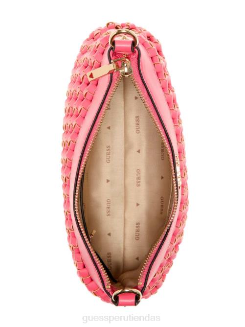 GUESS bolso de hombro sicilia con cremallera superior mujer 0P8X3063 Rosa brillante bolsas