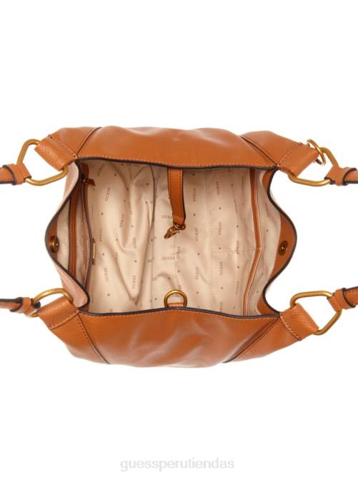 GUESS bolso de mano becci mujer 0P8X3031 coñac bolsas
