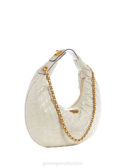 GUESS bolso hobo acolchado Dema mujer 0P8X2999 blanco bolsas