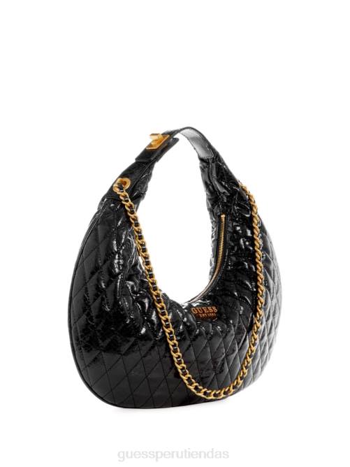 GUESS bolso hobo acolchado Dema mujer 0P8X3032 estampado floral negro bolsas