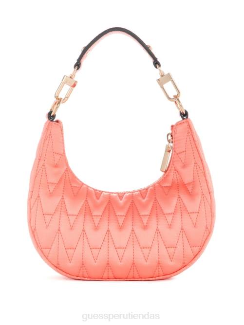 GUESS bolso hobo rock mini con forma de media luna mujer 0P8X2928 coral bolsas