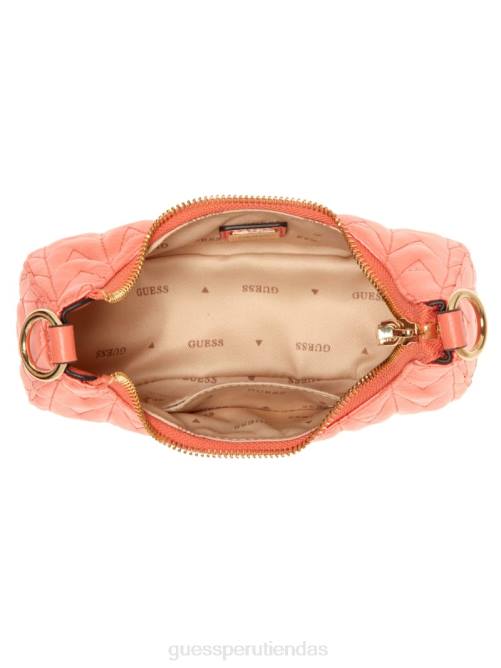 GUESS bolso hobo rock mini con forma de media luna mujer 0P8X2928 coral bolsas