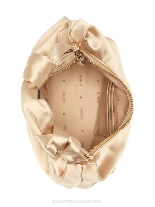 GUESS bolso hobo velina de satén mujer 0P8X3024 oro pálido bolsas