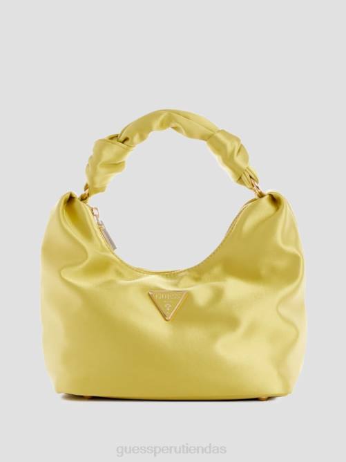 GUESS bolso hobo velina de satén mujer 0P8X3036 amarillo bolsas