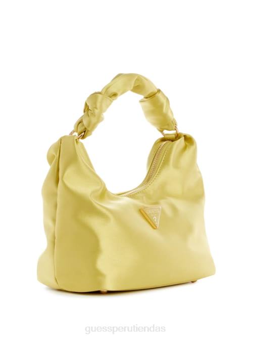 GUESS bolso hobo velina de satén mujer 0P8X3036 amarillo bolsas