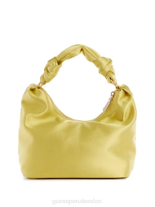 GUESS bolso hobo velina de satén mujer 0P8X3036 amarillo bolsas