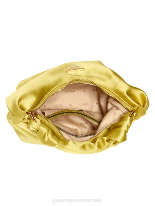 GUESS bolso hobo velina de satén mujer 0P8X3036 amarillo bolsas