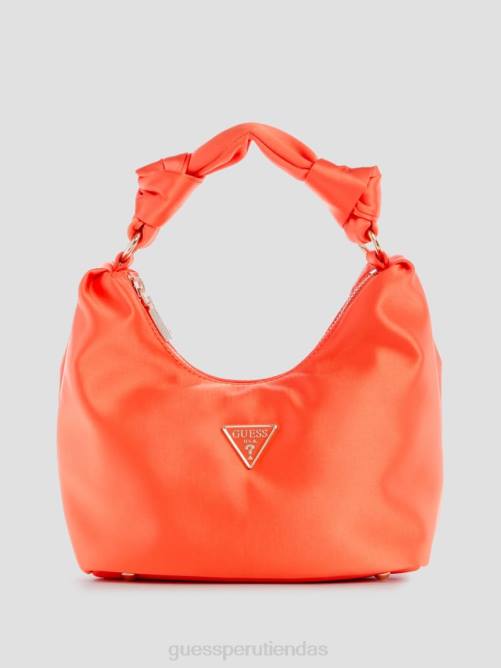 GUESS bolso hobo velina de satén mujer 0P8X3038 naranja bolsas