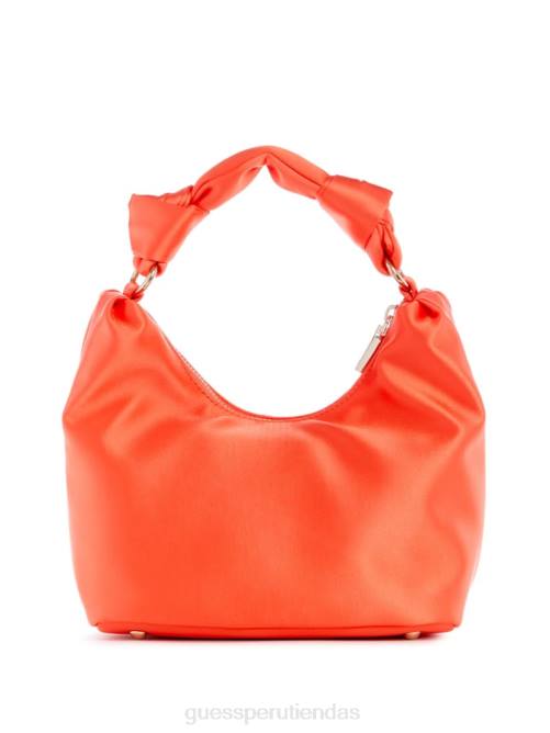 GUESS bolso hobo velina de satén mujer 0P8X3038 naranja bolsas