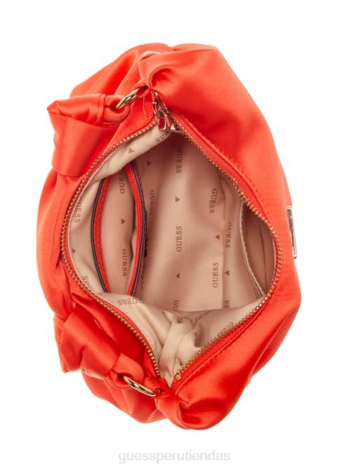 GUESS bolso hobo velina de satén mujer 0P8X3038 naranja bolsas