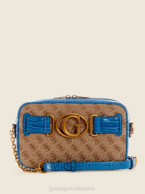 GUESS bolsa para cámara aviana mujer 0P8X2972 café con leche/azul bolsas