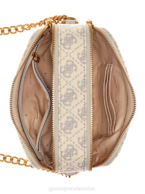 GUESS bolso cámara izzy en jacquard con logo mujer 0P8X2903 logotipo de la paloma bolsas