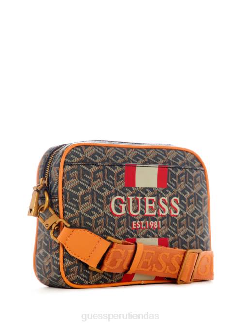 GUESS bolso para cámara vikky mujer 0P8X2914 oro negro bolsas