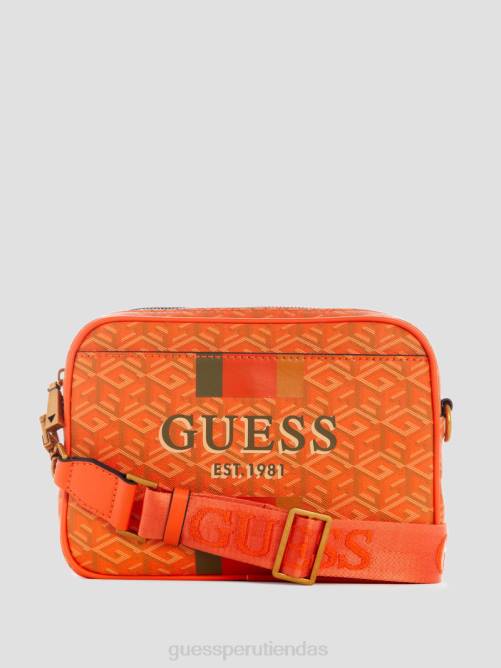GUESS bolso para cámara vikky mujer 0P8X2949 logotipo naranja bolsas