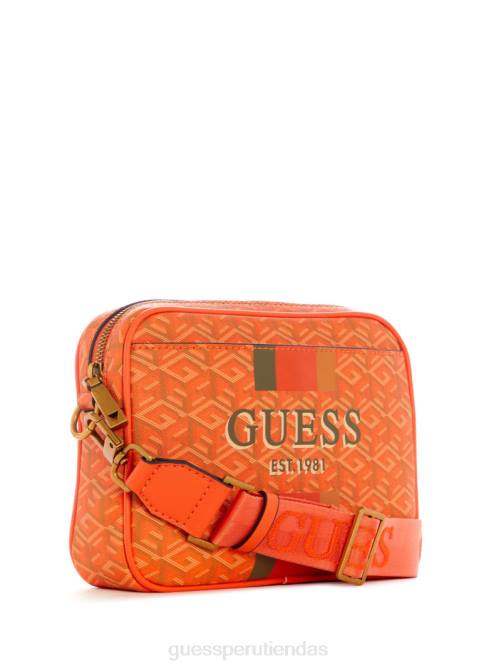 GUESS bolso para cámara vikky mujer 0P8X2949 logotipo naranja bolsas
