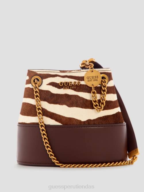 GUESS bolso bombonera iseline mujer 0P8X2799 cebra bolsas