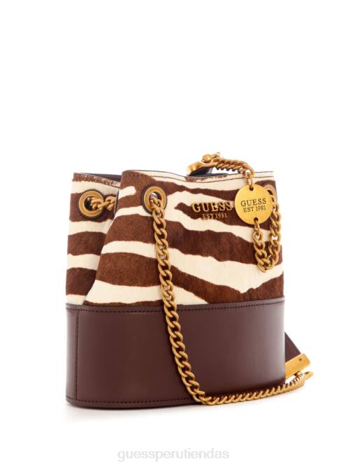 GUESS bolso bombonera iseline mujer 0P8X2799 cebra bolsas